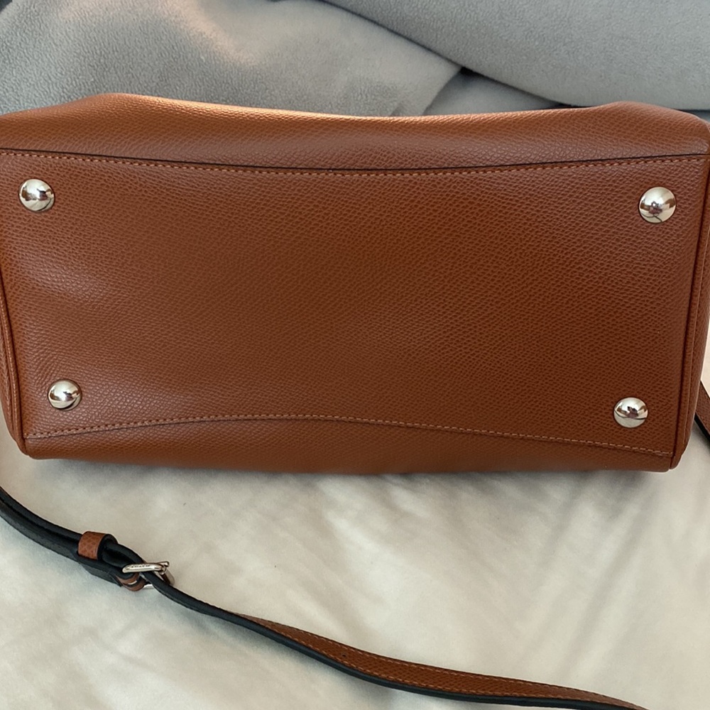 Coach Brown Leather Bag with Snoopy Design - Picture 7 of 8